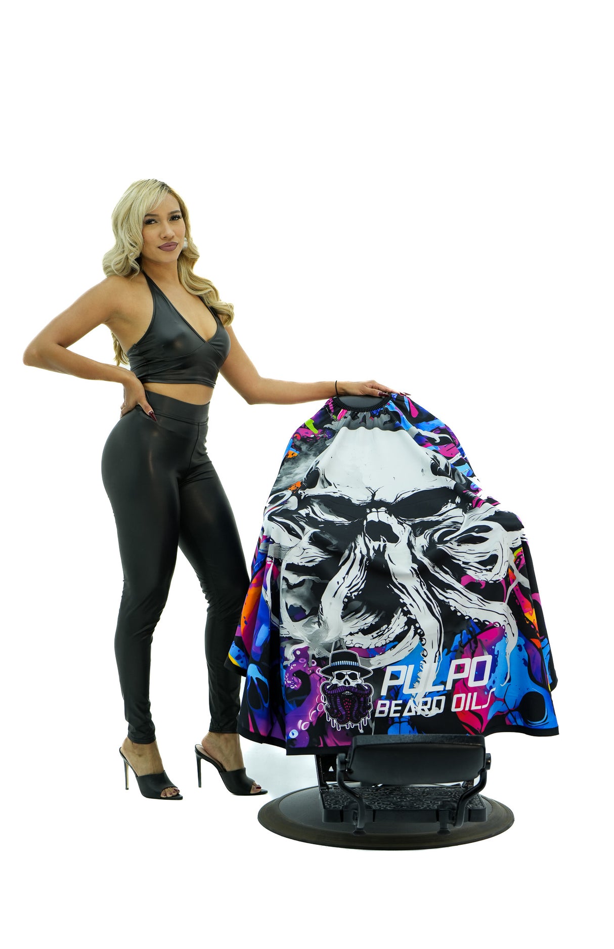 Pulpo Beard Oils Skull Octopus Barber Cape - Absolute Barber Society