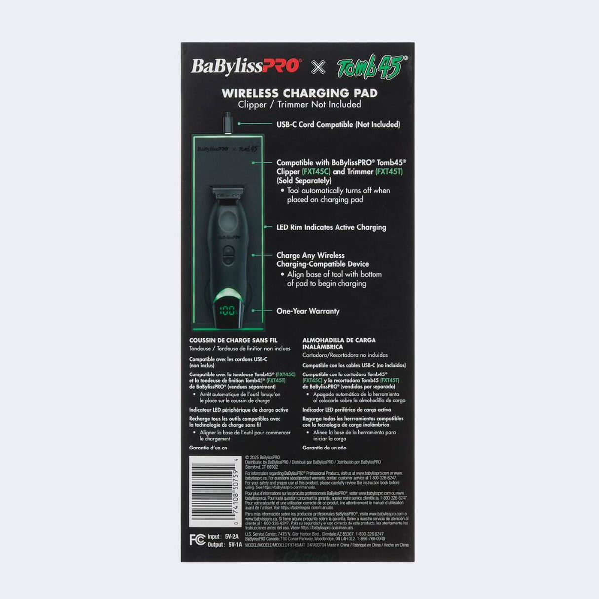 BaBylissPRO® X Tomb45® Wireless-Charging Mat