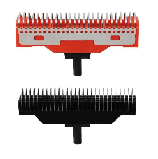 StyleCraft REPLACEMENT SET OF 2 CUTTERS (1 RED CRUNCHY & 1 BLACK FORGED) FOR THE UNO SHAVER