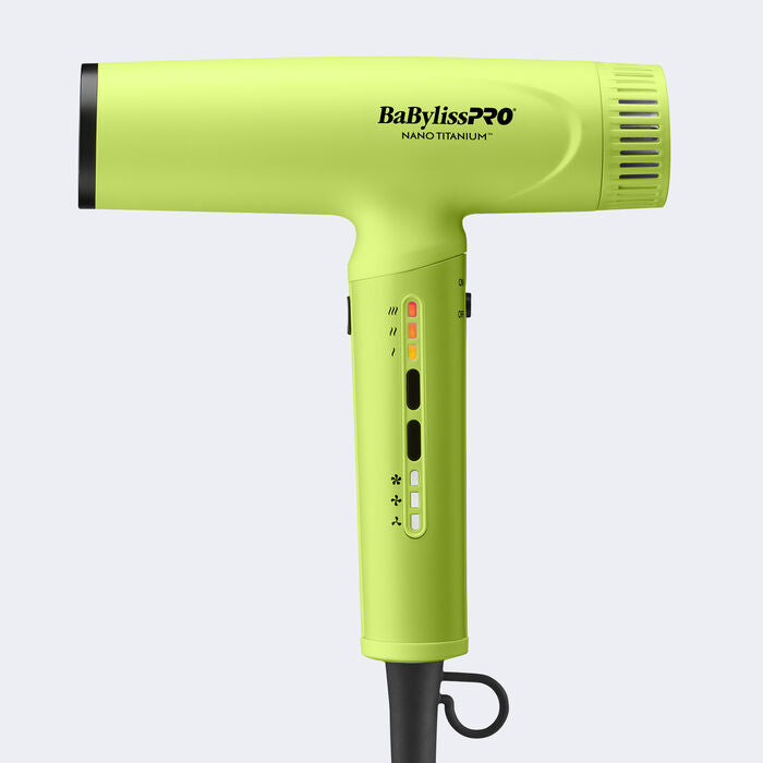 BaBylissPRO® Nano Titanium™ Neon Yellow Light Ionic High-Speed Dryer