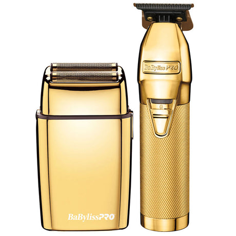 BABYLISSPRO® GOLDFX COLLECTION OUTLINING TRIMMER & DOUBLE FOIL SHAVER