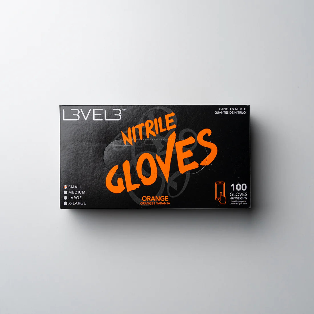 L3VEL3  Professional Nitrile Gloves ORANGE