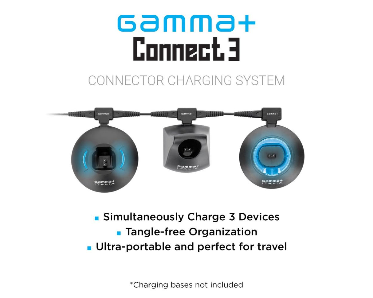 GAMMA+ Connect 3 – Barberhood Charging System, 2 Expansion Cords, Adapter