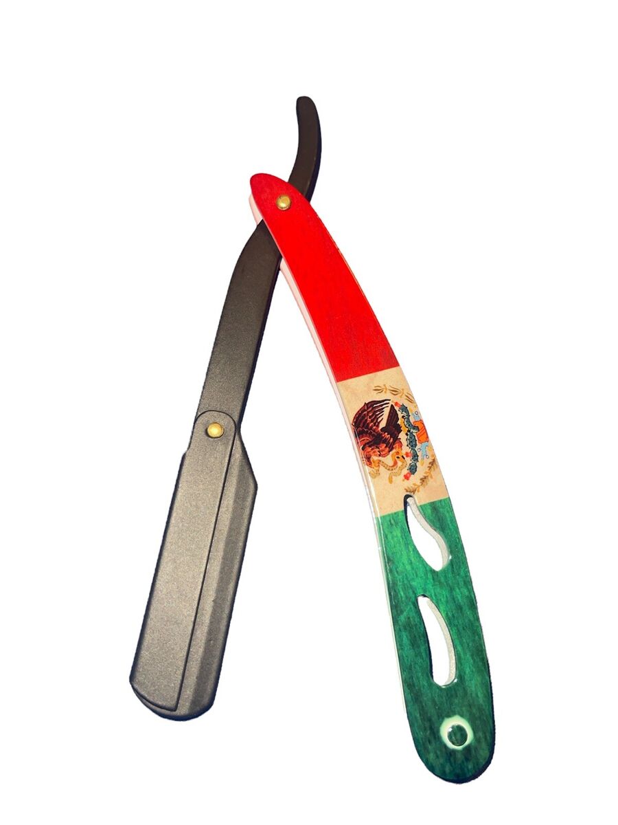 Razor Blade Holder with Mexican Flag Design