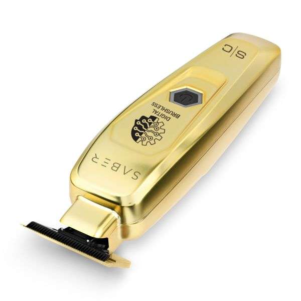 STYLECRAFT SABER - PROFESSIONAL FULL METAL BODY DIGITAL BRUSHLESS MOTOR CORDLESS HAIR TRIMMER - GOLD