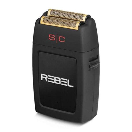 STYLECRAFT REBEL - ELECTRIC MENS FOIL SHAVER WITH SUPER TORQUE MOTOR, GOLD TITANIUM FOIL HEAD