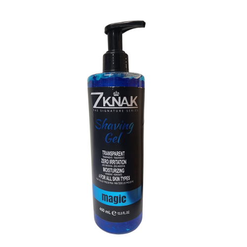 ZKNAK Shave Gel for Sensitive Skin - Transparent 400ml / 13.5oz